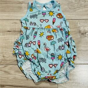 Little Sleepies Pool Party Bubble Romper 3-6 month